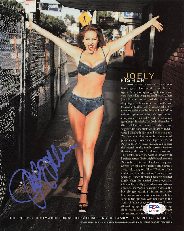 JOELY FISHER signed 8x10 photo PSA/DNA Autographed Ellen