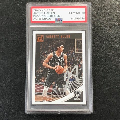 2018-19 Donruss #146 Jarrett Allen Signed Card AUTO 10 PSA Slabbed Nets