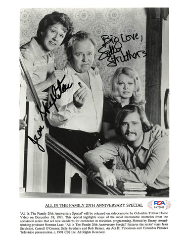 JEAN STAPLETON SALLY STRUTHERS signed 8x10 photo PSA/DNA Autographed All in the Family
