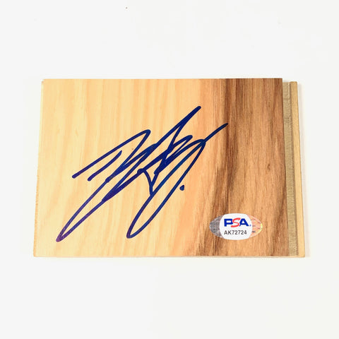 DUANE WASHINGTON Jr. Signed Floorboard PSA/DNA Autographed Pacers