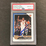 2018-19 NBA Hoops #68 Frank Ntilikina Signed Card AUTO GRADE 10 PSA Slabbed Knicks