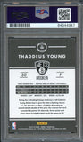2015-16 Donruss #88 Thaddeus Young Signed Card AUTO 10 PSA Slabbed Nets