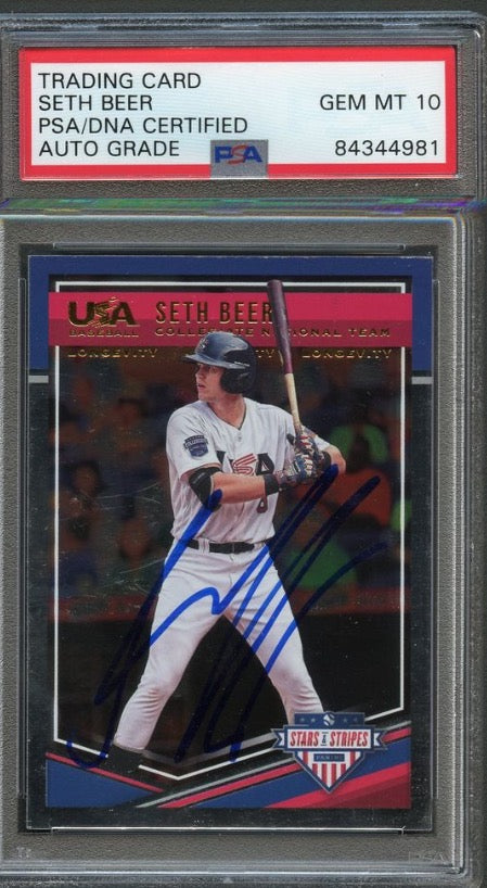 Seth Beer outlet Autograph