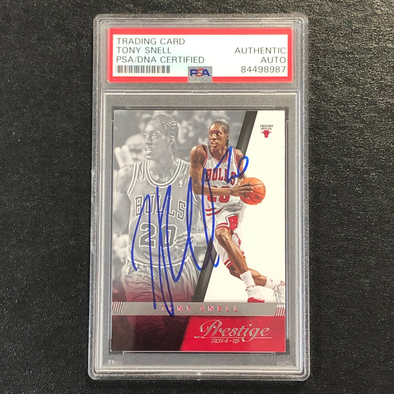 2014-15 Panini Prestige #53 Tony Snell Signed Card AUTO PSA Slabbed Bulls