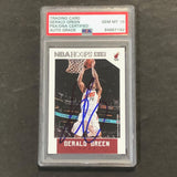 2015-16 NBA Hoops #51 Gerald Green Signed Card AUTO GRADE 10 PSA Slabbed Heat