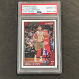 2016-17 NBA Hoops #188 Tyler Johnson Signed Card AUTO 10 PSA Slabbed Heat