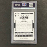 2015-16 NBA Hoops #134 Markieff Morris Signed Card AUTO GRADE 10 PSA Slabbed Suns