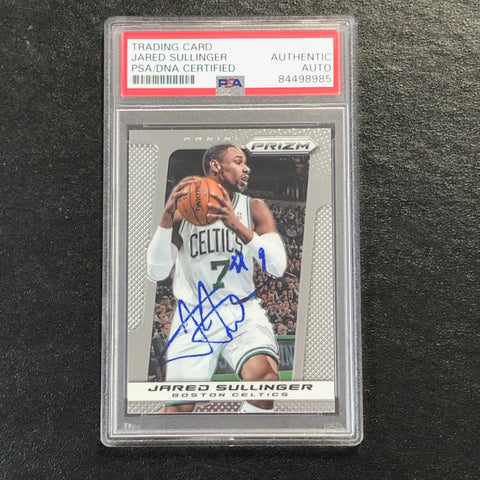 2013-14 Panini Prizm #56 Jared Sullinger Signed Card AUTO PSA/DNA Slabbed Celtics