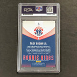 2018-19 Panini Donruss Rookie Kings #28 TROY BROWN JR. Signed Card AUTO GRADE 10 PSA RC Rookie Slabbed Wizards