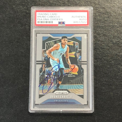 2019-20 Panini Prizm #143 Bruno Caboclo Signed Card AUTO PSA/DNA Slabbed Grizzlies