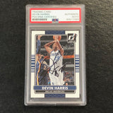 2014-15 Panini Donruss #169 Devin Harris Signed Card AUTO PSA Slabbed Mavericks