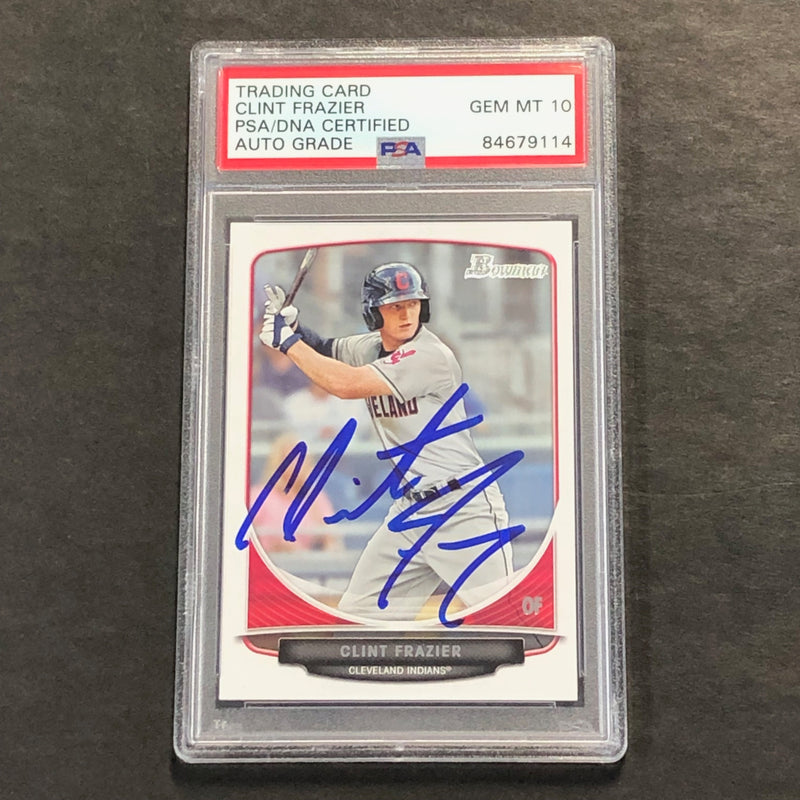 2014 Bowman Draft #BDP15 Clint Frazier Signed Card PSA Slabbed Auto Cleveland