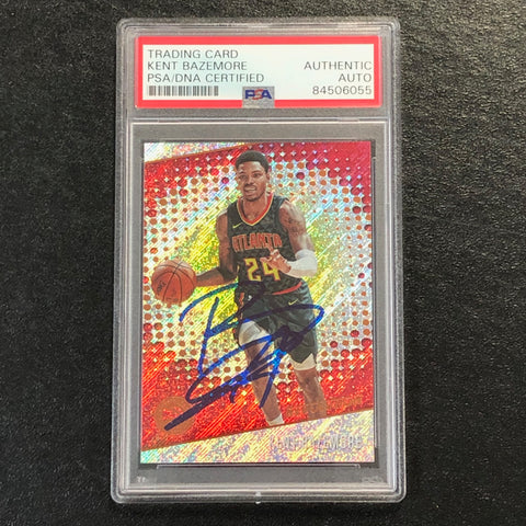 2017-18 Panini Revolution #18 Kent Bazemore Signed Card AUTO PSA Slabbed Hawks