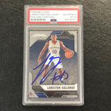 2016-17 Panini Prizm #200 Langston Galloway Signed Card AUTO PSA Slabbed Pelicans