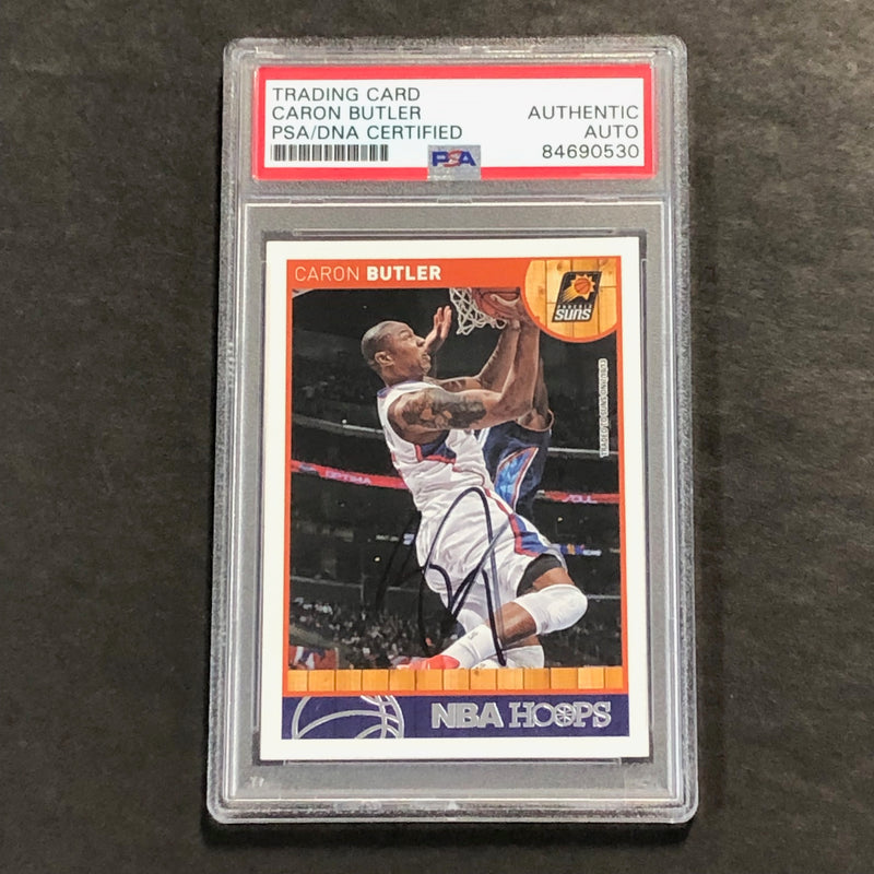 2013-14 Panini NBA Hoops #39 Caron Butler Signed Card AUTO PSA Slabbed Suns