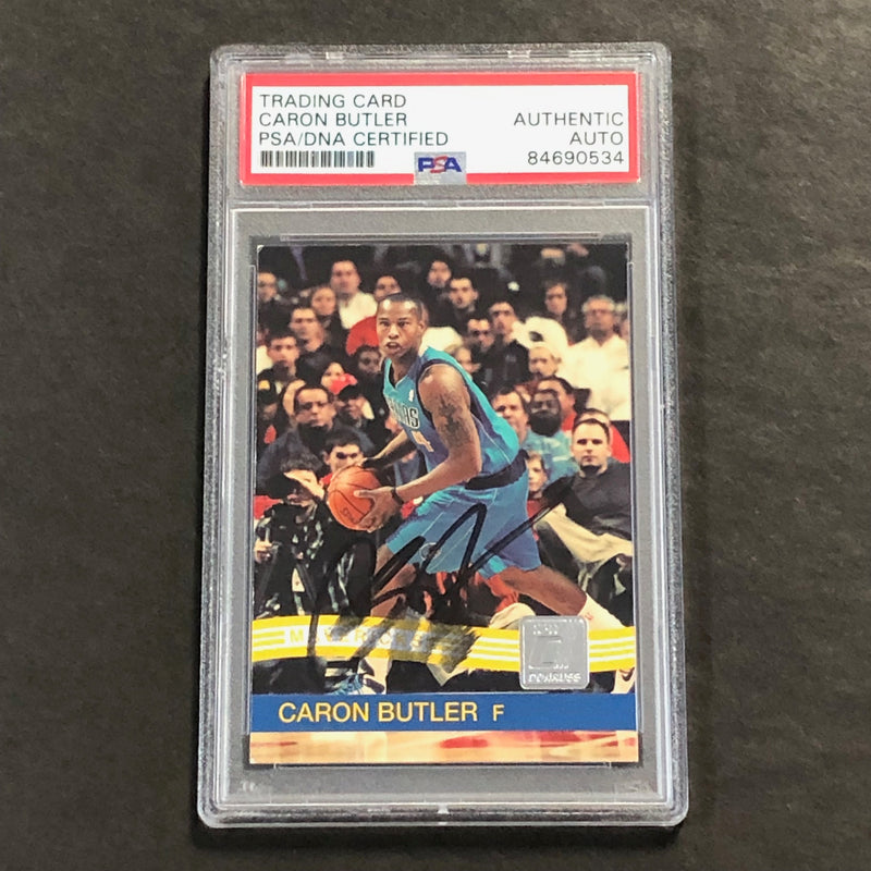 2010-11 Panini Donruss #76 Caron Butler Signed Card AUTO PSA Slabbed Mavericks