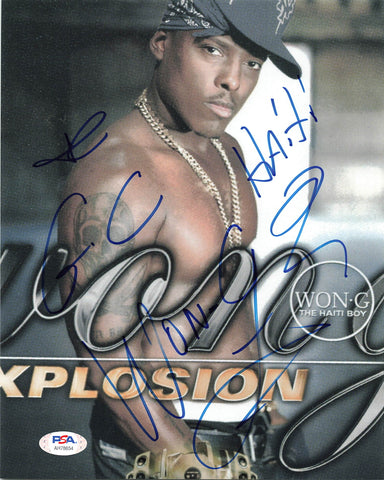 Won-G Bruny signed 8x10 photo PSA/DNA Autographed Rapper