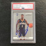 2013-14 Panini Prizm #277 Solomon Hill Signed Card AUTO PSA Slabbed RC Pacers