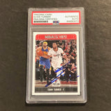 2017-18 NBA Hoops #231 Evan Turner Signed Card AUTO PSA Slabbed Trailblazers