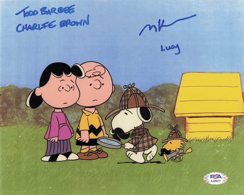 TODD BARBEE MELANIE KAHN signed 8x10 photo PSA/DNA Peanuts Autographed