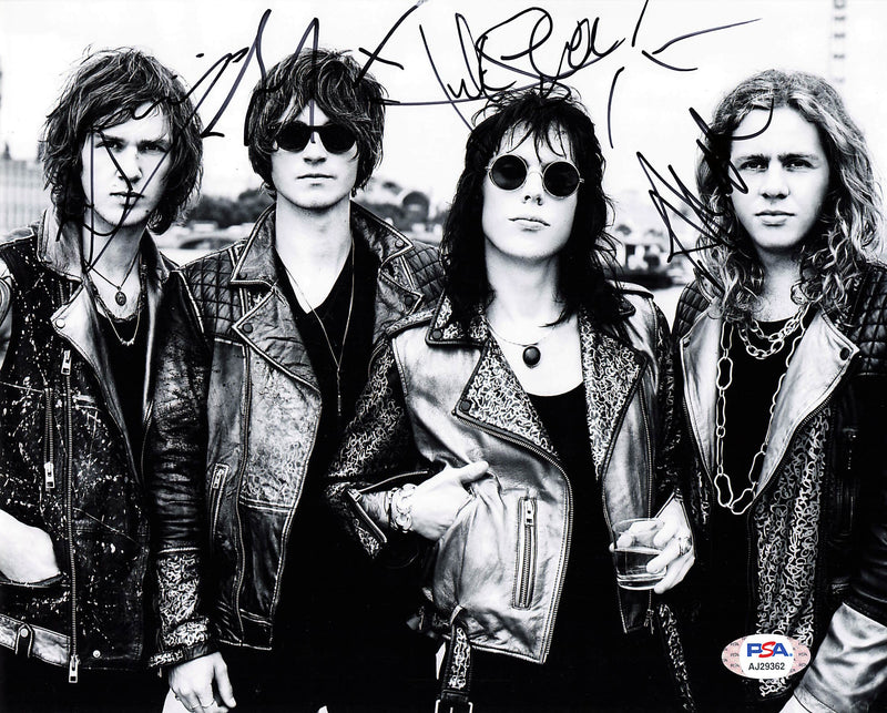 GETHIN DAVIES JED ELLIOTT ADAM SLACK LUKE SPILLER signed 8x10 photo PSA/DNA Autographed The Struts