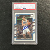 2017-18 Donruss Optic #108 Nikola Vucevic Signed Card AUTO PSA Slabbed Magic