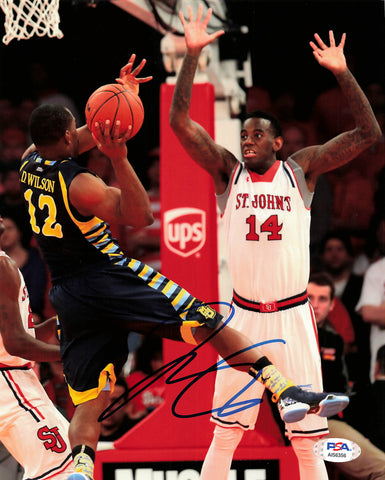 JAKARR SAMPSON signed 8x10 photo PSA/DNA St. Johns Basketball Autographed