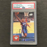 2009-10 Upper Deck #127 Al Harrington Signed Card AUTO PSA Slabbed Knicks