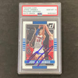 2014-15 Donruss Basketball #116 Jonas Jerebko Signed Card AUTO 10 PSA Slabbed Pistons