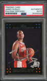 2007-08 Topps #132 Jared Dudley Signed Card AUTO PSA Slabbed RC Bobcats
