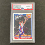2013-14 NBA Hoops #149 Jonas Jerebko Signed Card AUTO 10 PSA Slabbed Pistons