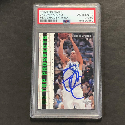 2002-03 Upper Deck Basketball Top Prospects #47 Jason Kapono Signed Card AUTO PSA/DNA Slabbed UCLA