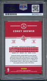 2015-16 Donruss #103 Corey Brewer Signed Card AUTO PSA Slabbed Rockets