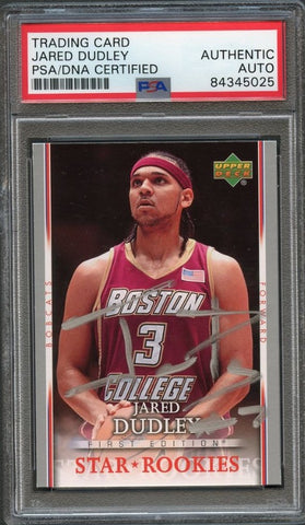 2007-08 Upper Deck First Edition #222 Jared Dudley Signed Rookie Card AUTO PSA Slabbed
