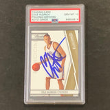 2010 Panini Prestige #161 Cole Aldrich Signed Card AUTO 10 PSA Slabbed RC Thunder