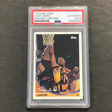 1993-94 Topps #237 Tony Smith Signed Card PSA Slabbed Lakers