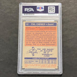 1972-73 Basketball Card #102 Phil Chenier Signed Card AUTO PSA Slabbed Bullets