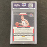 2020-21 Panini Prizm #98 Davis Bertans Signed Card AUTO 10 PSA/DNA Slabbed Wizards