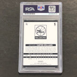 2014-15 NBA Hoops #74 Michael Carter-Williams Signed Card AUTO PSA Slabbed 76ers