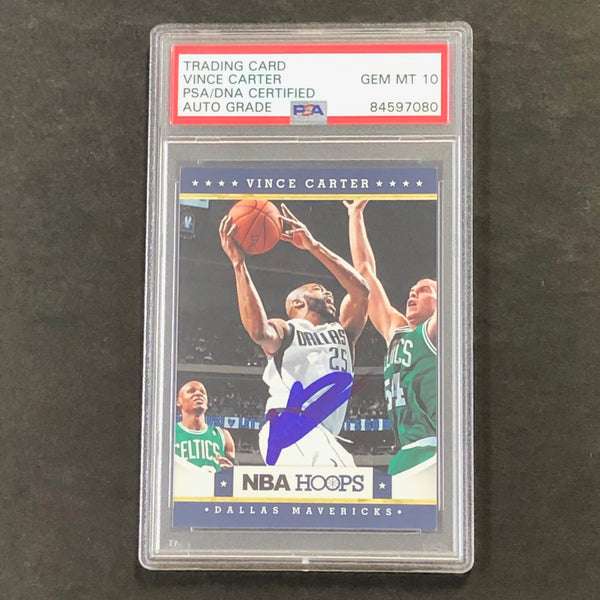 2012-13 NBA Hoops #42 Vince Carter Signed Card AUTO 10 PSA/DNA