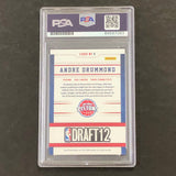 2012-13 NBA Hoops Draft Night #9 Andre Drummond Signed Card AUTO 10 PSA Slabbed Pistons