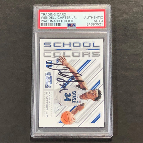 2018-19 Panini Contenders #7 Wendell Carter Jr Auto Signed Card PSA/DNA Encapsulation Duke