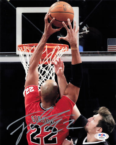 Taj Gibson signed 8x10 photo PSA/DNA Chicago Bulls Autographed