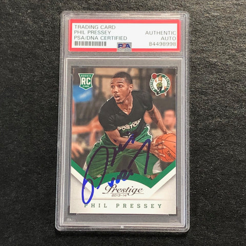 2013-14 Panini Prestige #189 Phil Pressey Signed Card AUTO PSA/DNA Slabbed RC Celtics