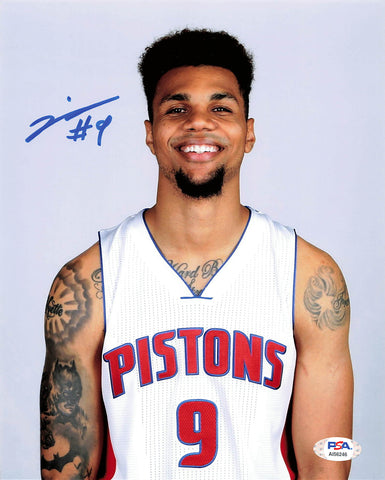 MICHAEL GBINIJE signed 8x10 photo PSA/DNA Detroit Pistons Autographed
