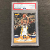 2009-10 Panini Basketball #82 Brandon Rush Signed Card AUTO PSA Slabbed Pacers
