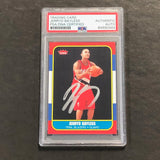 2008-09 NBA Fleer #BBR-172 Jerryd Bayless Signed Card AUTO PSA Slabbed Trail Blazers