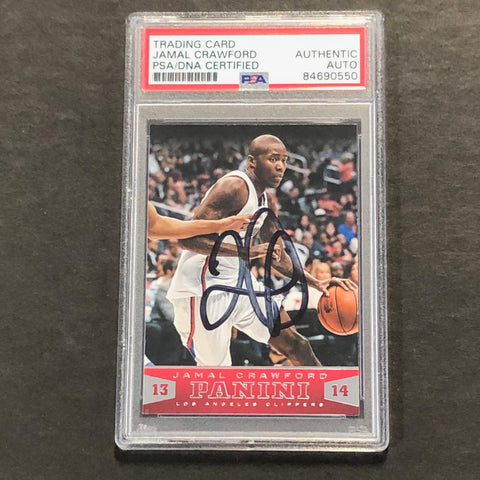 2013-14 Panini Basketball #7 Jamal Crawford Signed Card AUTO PSA Slabbed Clippers
