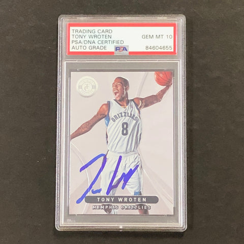 2012-13 Totally Certified #276 Tony Wroten Signed Card AUTO 10 PSA Slabbed Grizzlies