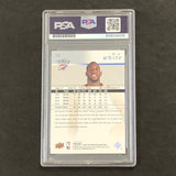 2008 Upper Deck #12 DJ White Signed Card AUTO 10 PSA Slabbed Thunder